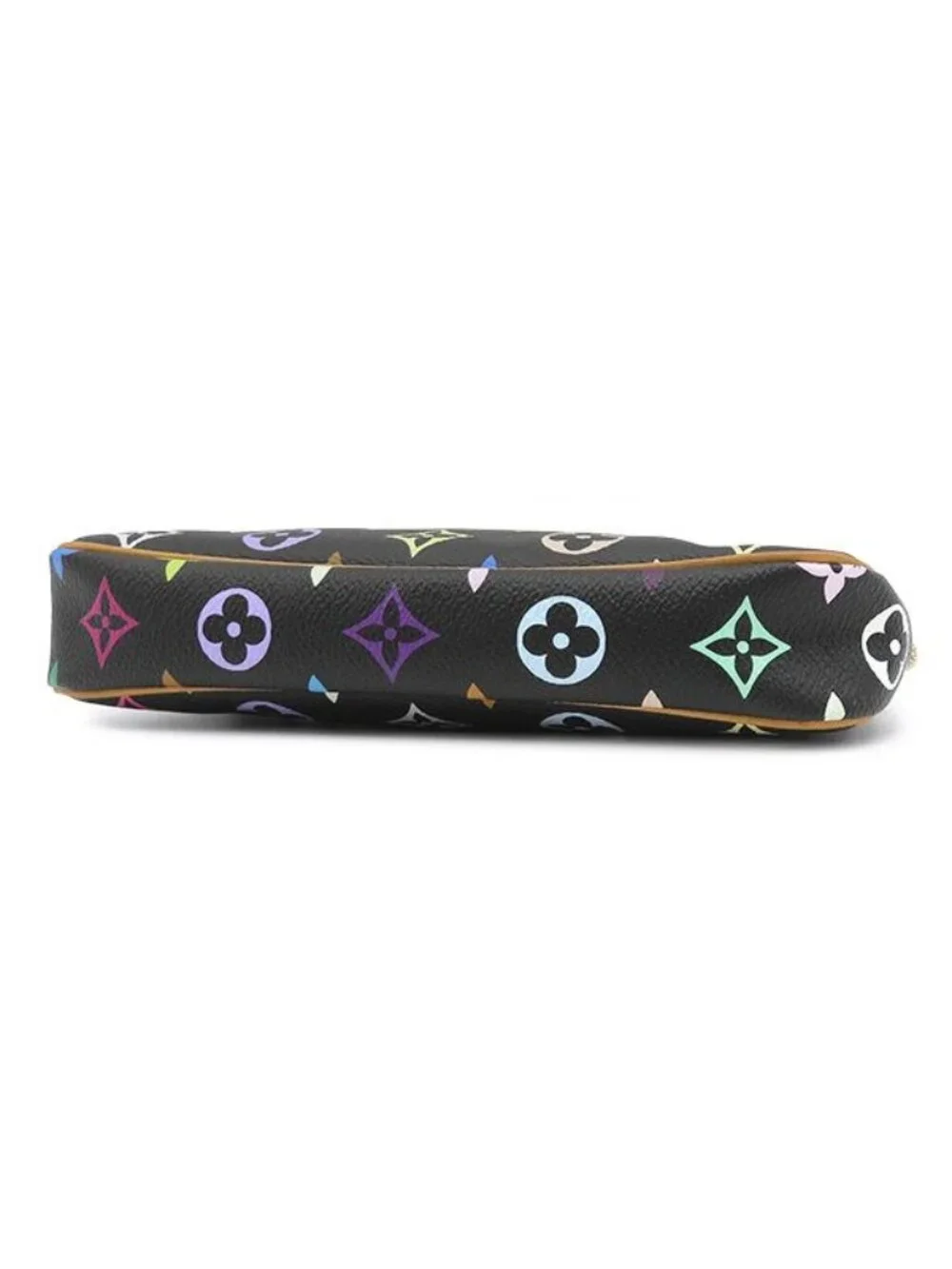 Louis Vuitton Pouch Pochette Accessoires Monogram Canvas Multicolor Noir Gold